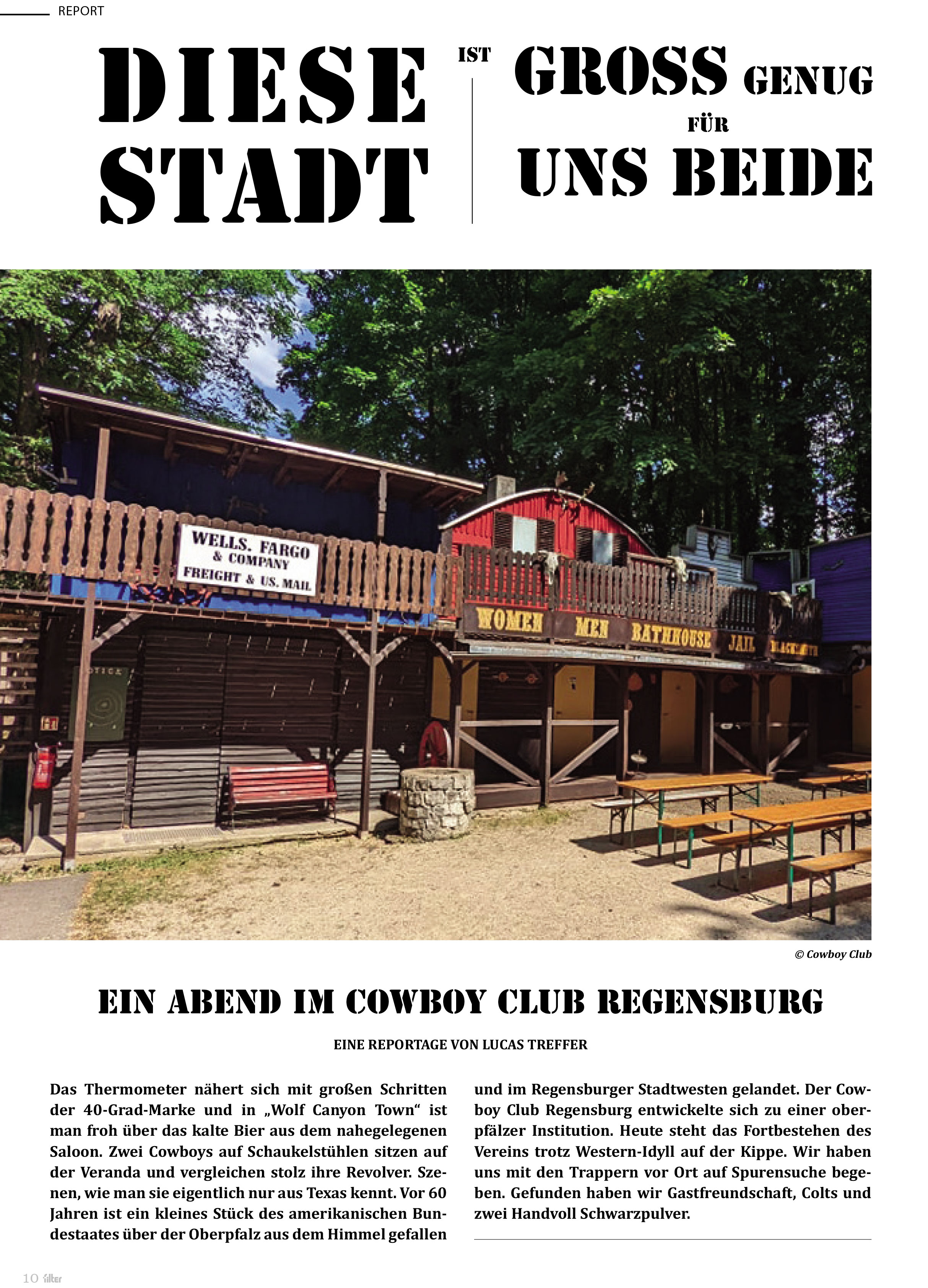 Cowboyclub Regensburg im Filter Magazin
